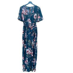 Xhilaration women's size medium floral pants jumpsuit